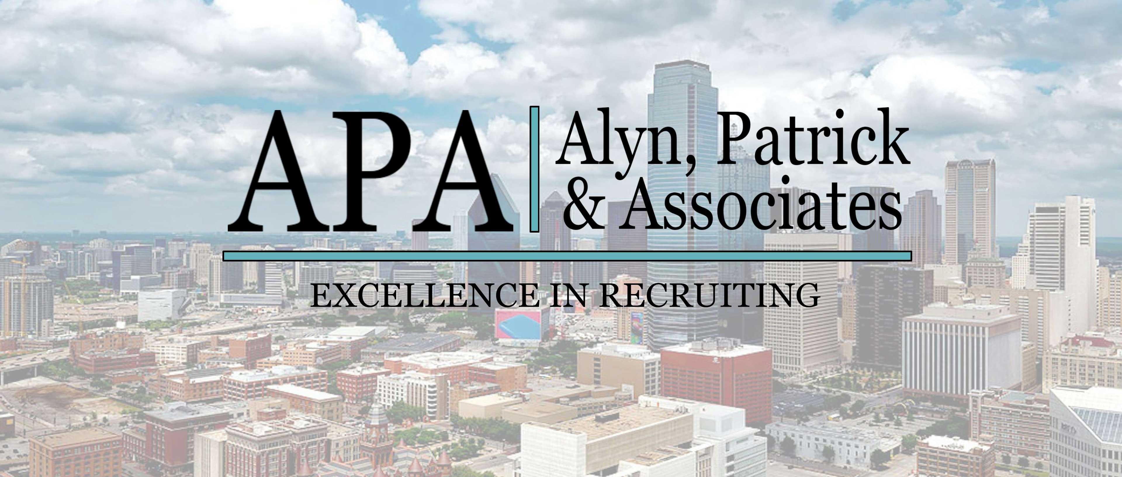 Fort Worth Skyline with APA Logo